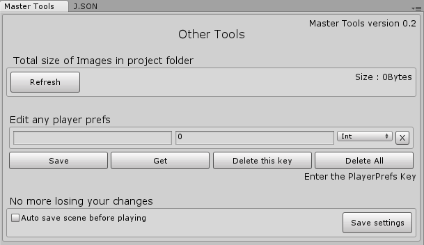 Other tools Window Screenshot