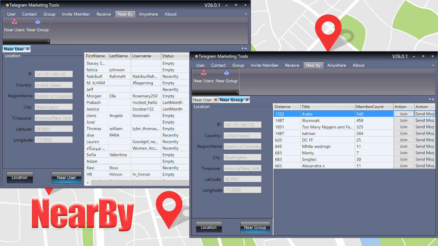 Telegram Marketing Tools Bulk Scraper/Extract/Add/Search/Invite Member|Join Group 45.1.1