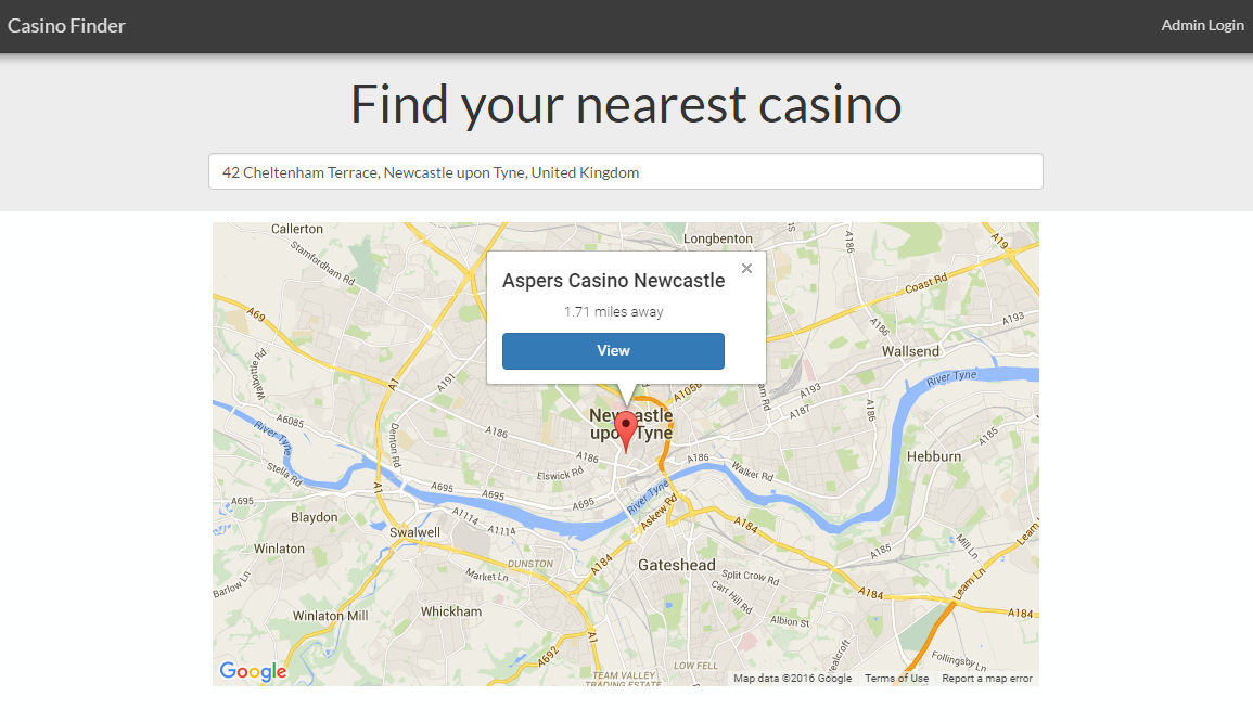 Casino Finder Homepage