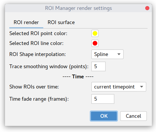 roi render settings dialog