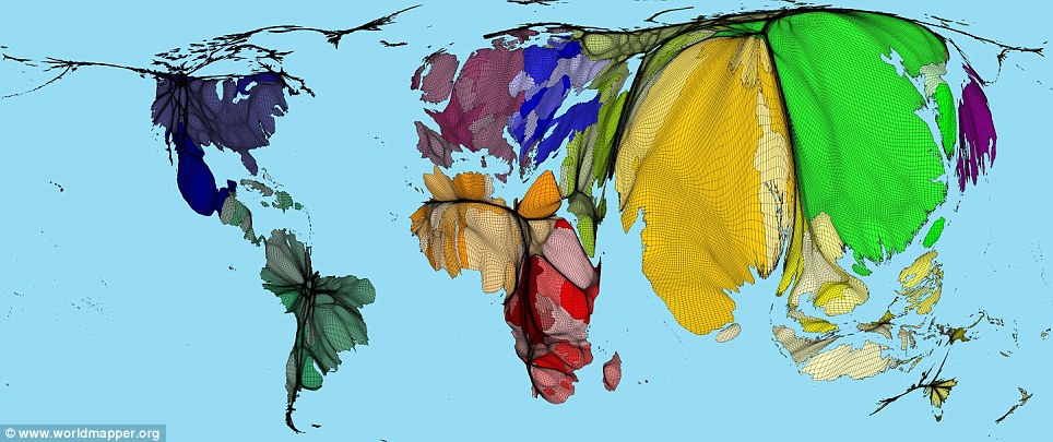 Like this world population map