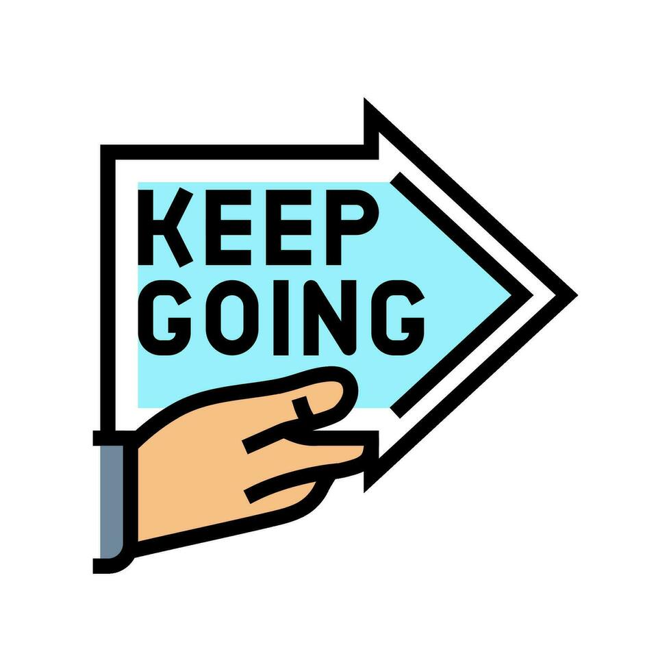 keep going arrow succes challenge color icon vector illustration 28086542  Vector Art at Vecteezy