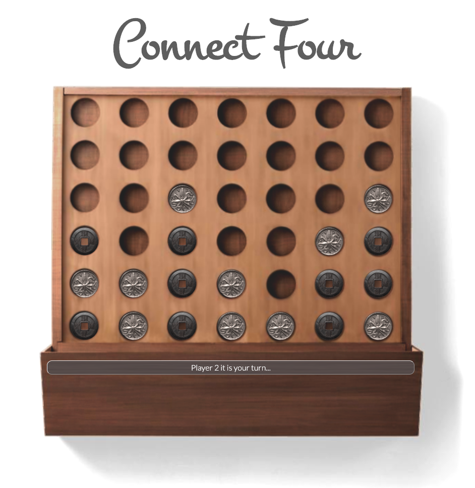 Screenshot of the Connect Four game