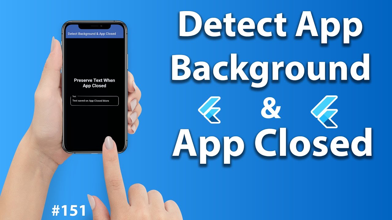 Flutter Tutorial - Detect App Background & App Closed YouTube video