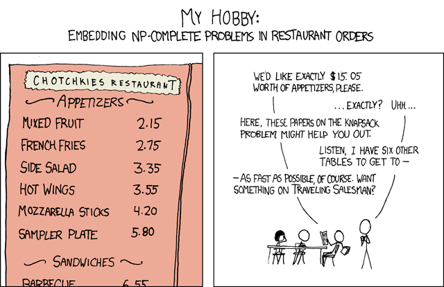 xkcd "NP-Complete"