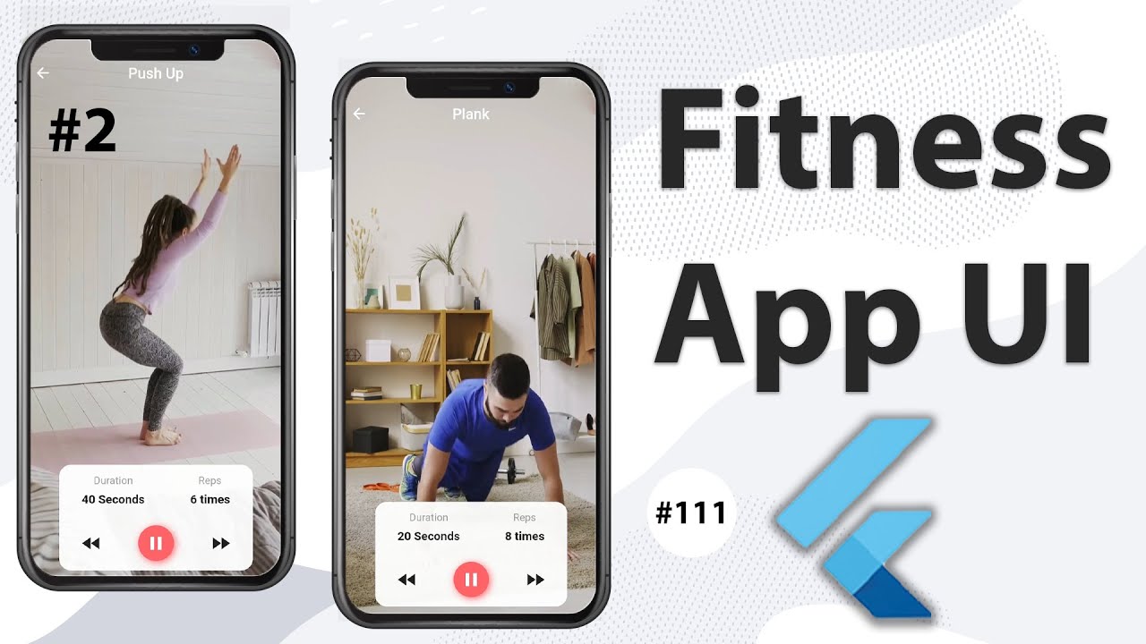 Flutter Tutorial - 2/2 Fitness App UI YouTube video