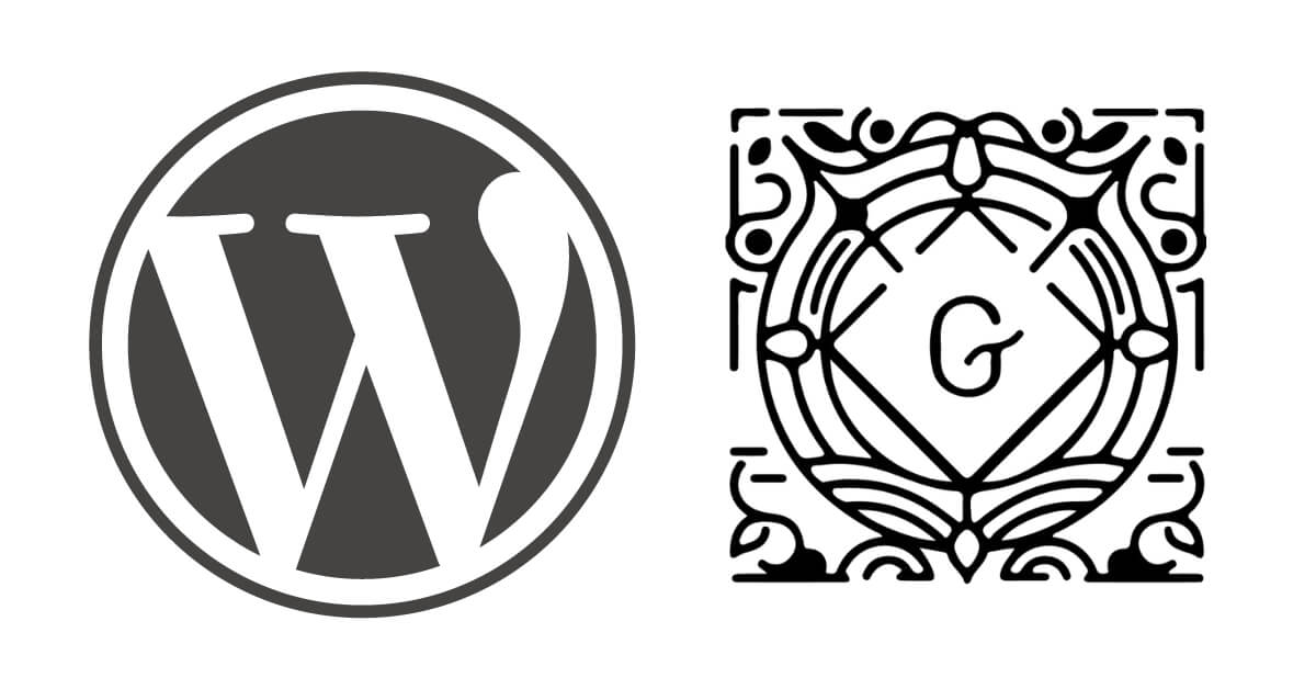 WordPress + Gutenberg logo