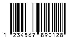 Barcode with OCR-B font
