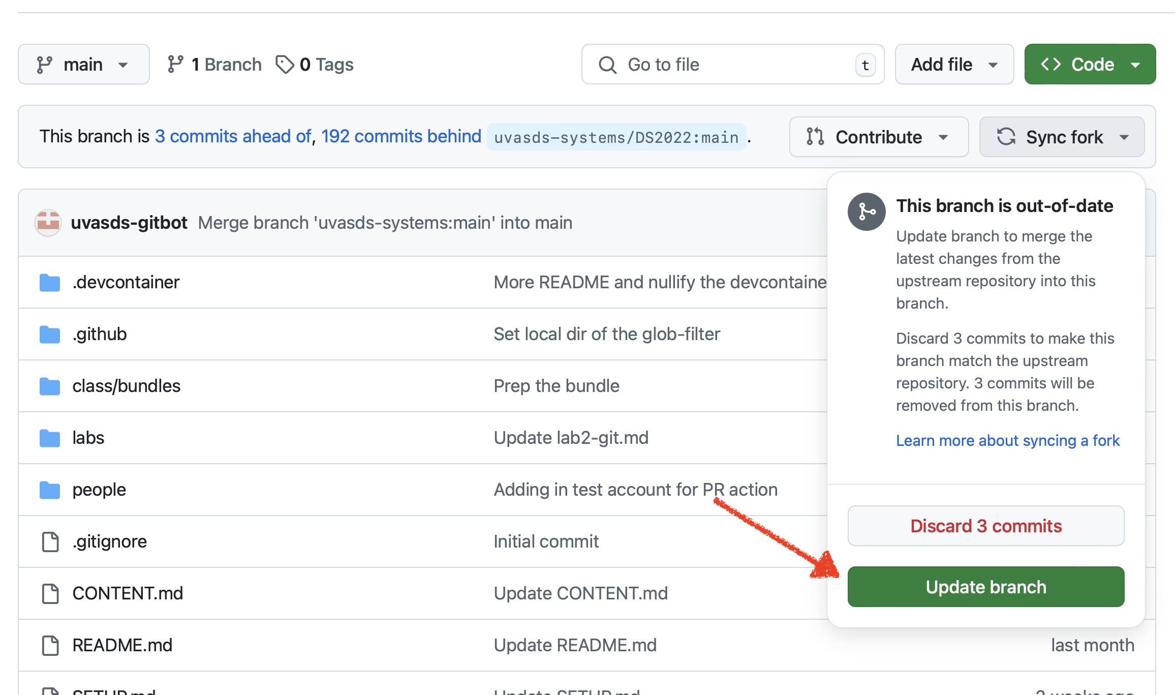 Sync Fork with Upstream