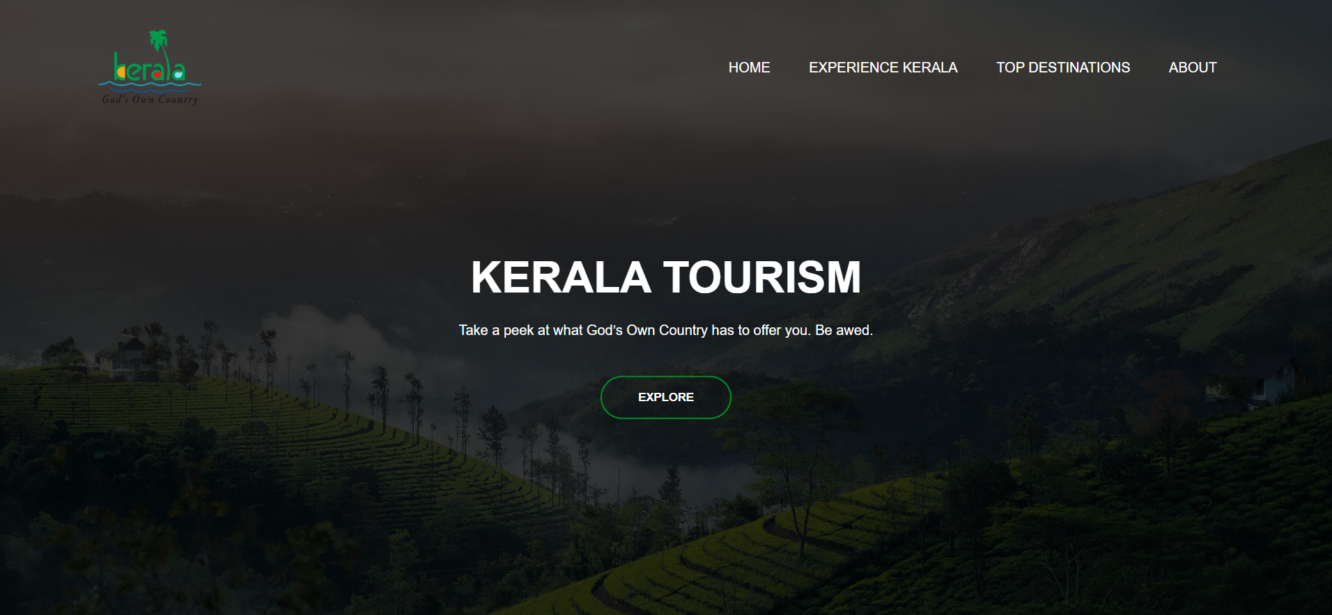 Kerala Tourism Website Design