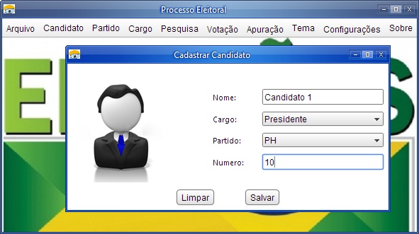 Cadastro de Candidatos