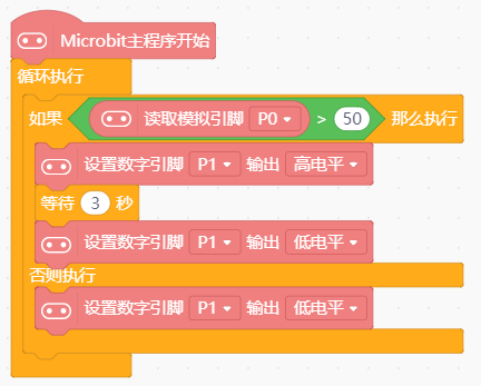 声控风扇-microbit