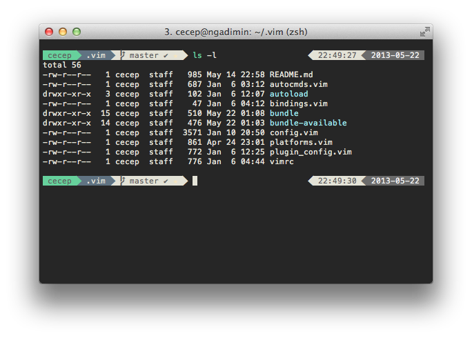 iTerm in action