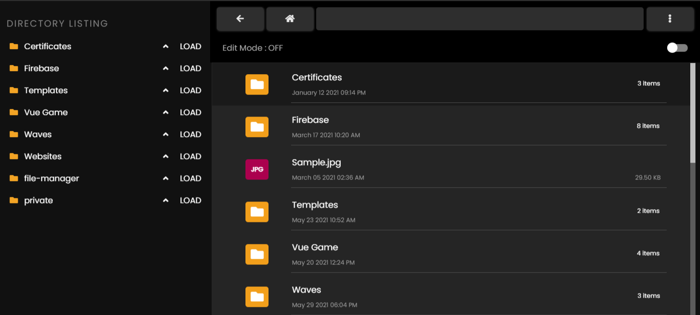 Monsterpress File Manager