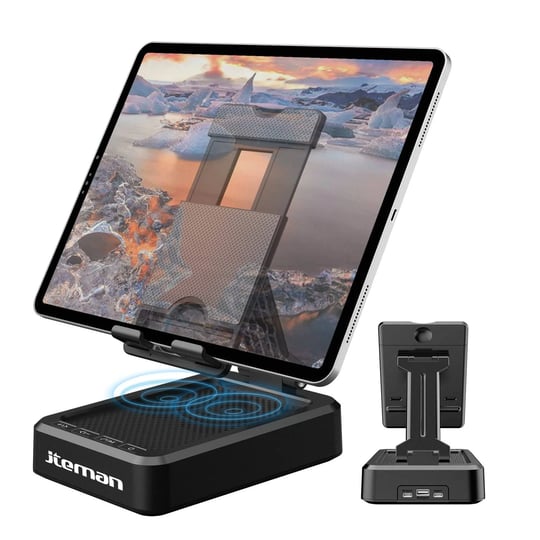 jteman-adjustable-tablet-stand-with-bluetooth-speakers-kitchen-gadgets-gifts-1