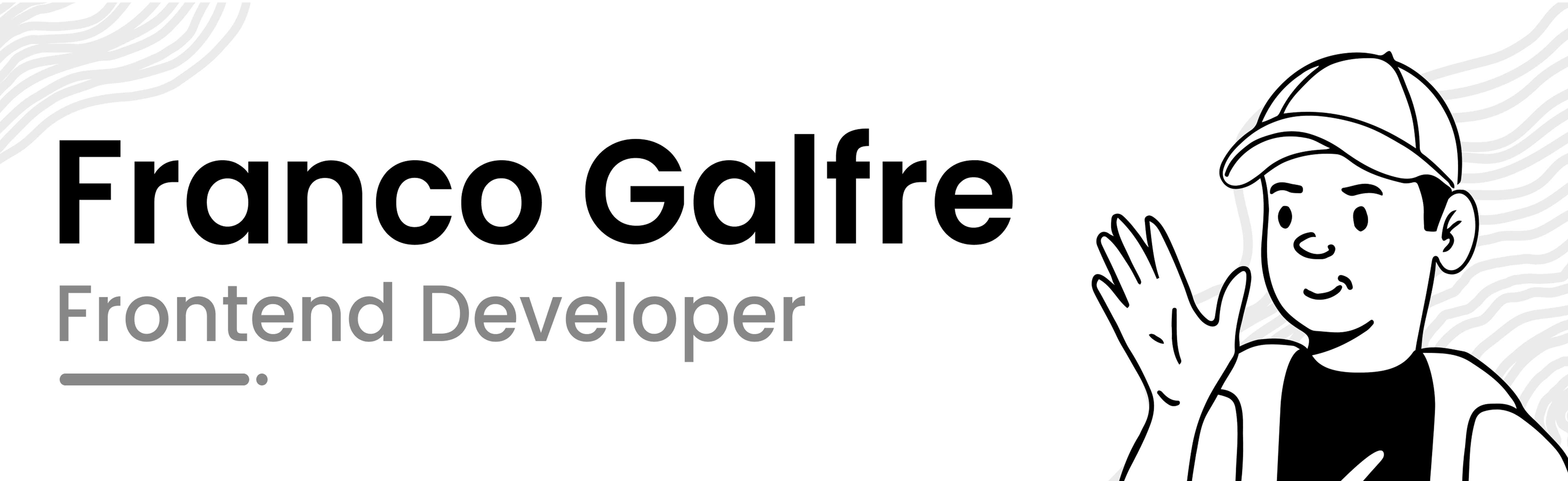 banner that says Franco Galfre - Frontend Developer