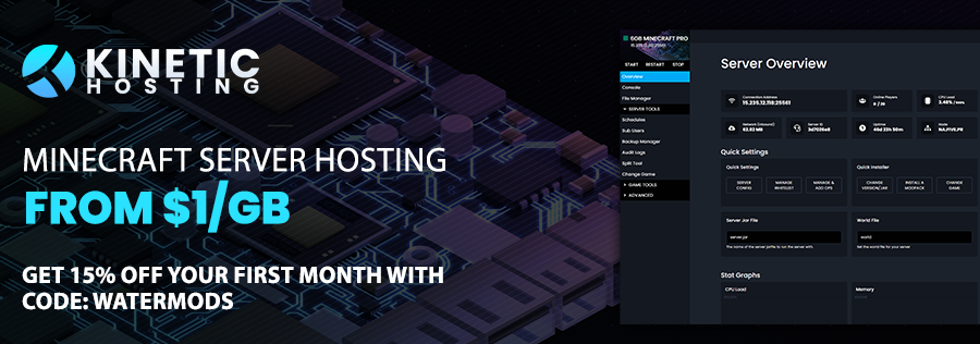 KineticHosting sponsor code WATERMoDS