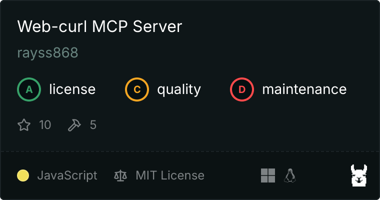 Web-curl Server MCP server