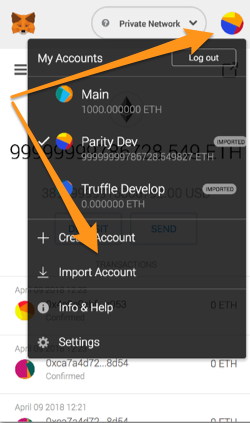 import MetaMask