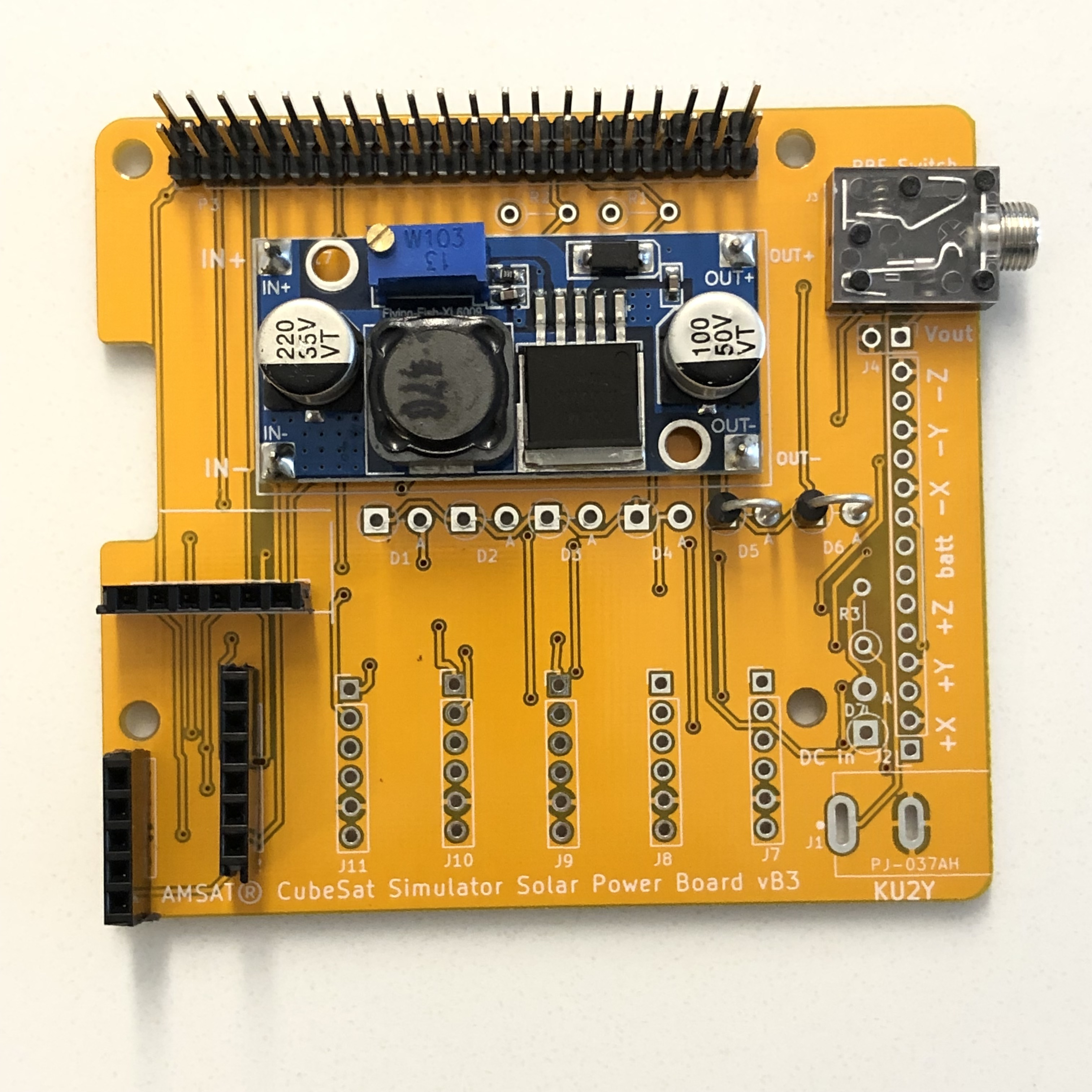 PCB with Diodes installed