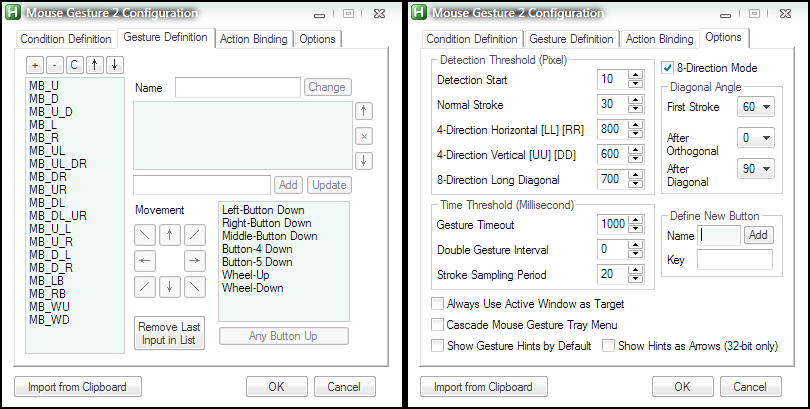 AutoHotKey_MouseGesture Interface