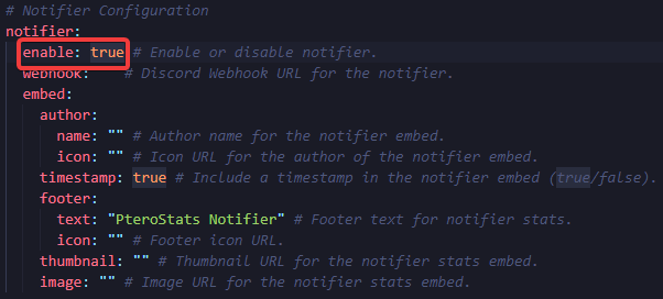 Notifier Config