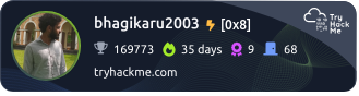 TryHackMe Badge for bhagikaru2003