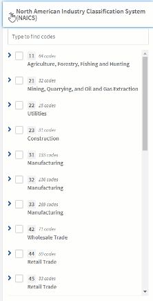 NAICS Filter