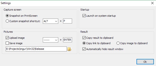 screenur settings