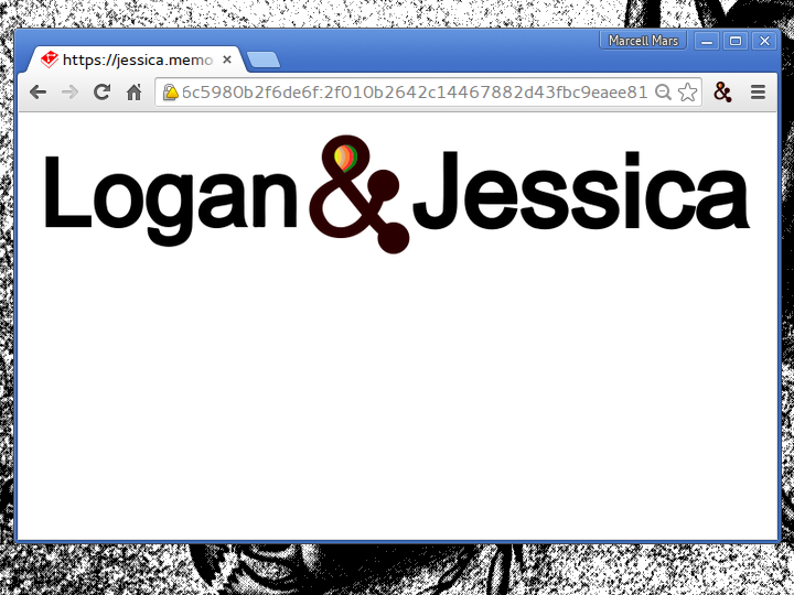 4) Logan opens the URL sent by Jessica.