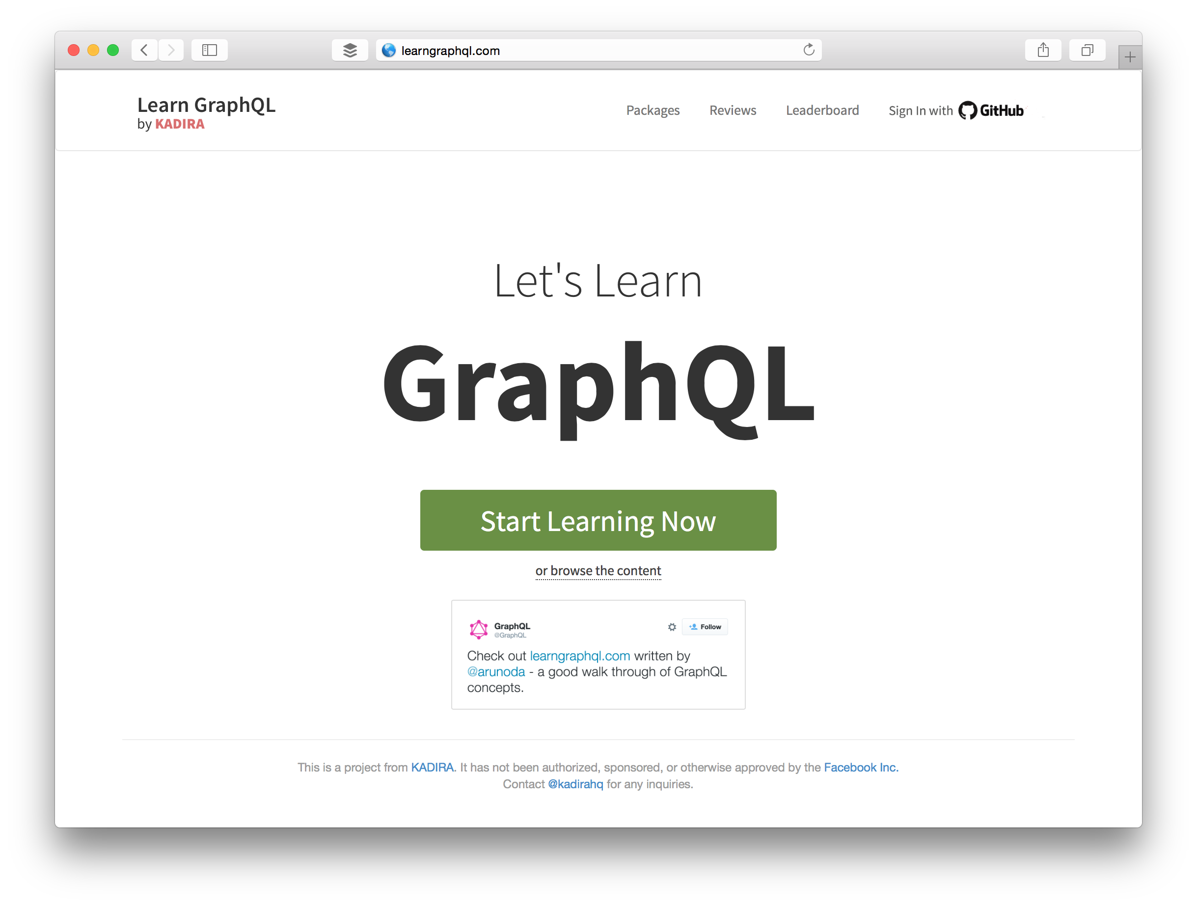 Learn GraphQL