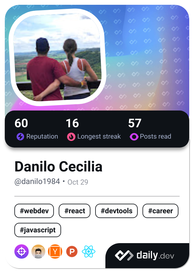 Danilo Cecilia's Dev Card