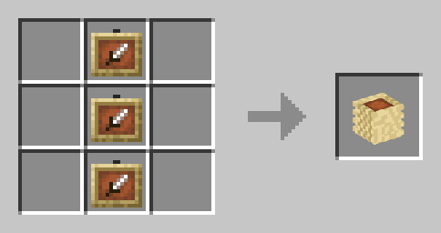 Image displaying crafting recipe of Item Frames