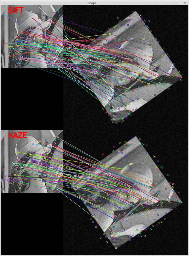 KAZE matcher simulation demo