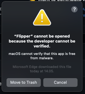 Flipper opening Error