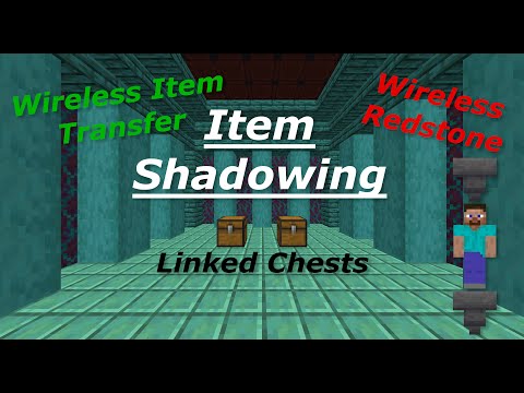 Item Shadowing Explained - Wireless item transfer - Vanilla Minecraft