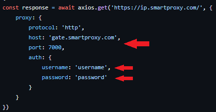 smartproxy cheerio http proxy configuration