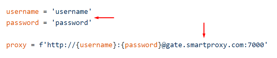 smartproxy python proxy username password authentication