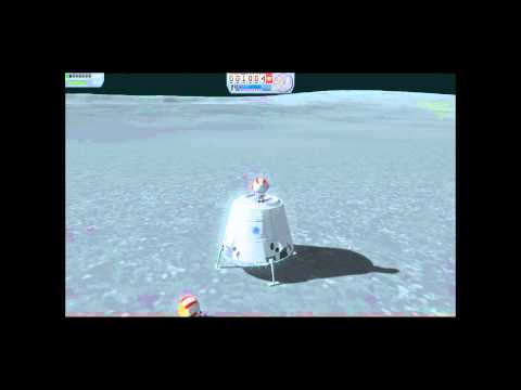 KSP Dragon Rider Mun Landing and OP Return.