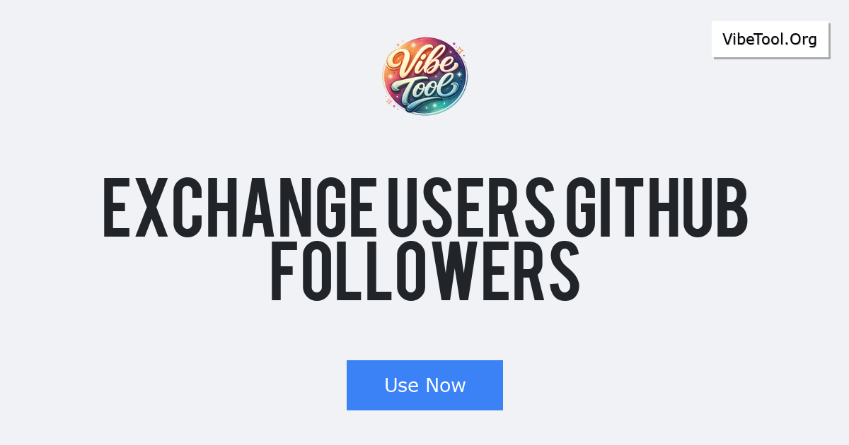 Free GitHub Followers Tool