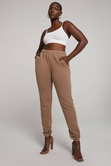 good-american-womens-boyfriend-sweatpants-brown-size-1-s-putty-1