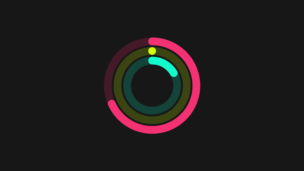 Apple Watch Fitness Clock Canvas