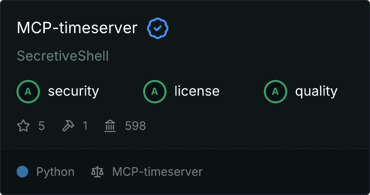 MCP-timeserver MCP server