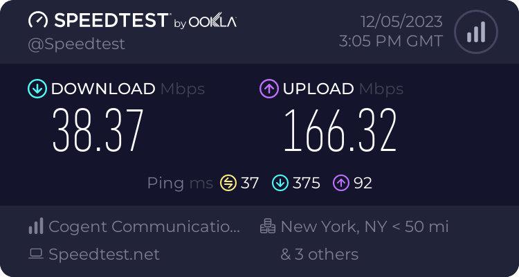 No VPN Speed Test