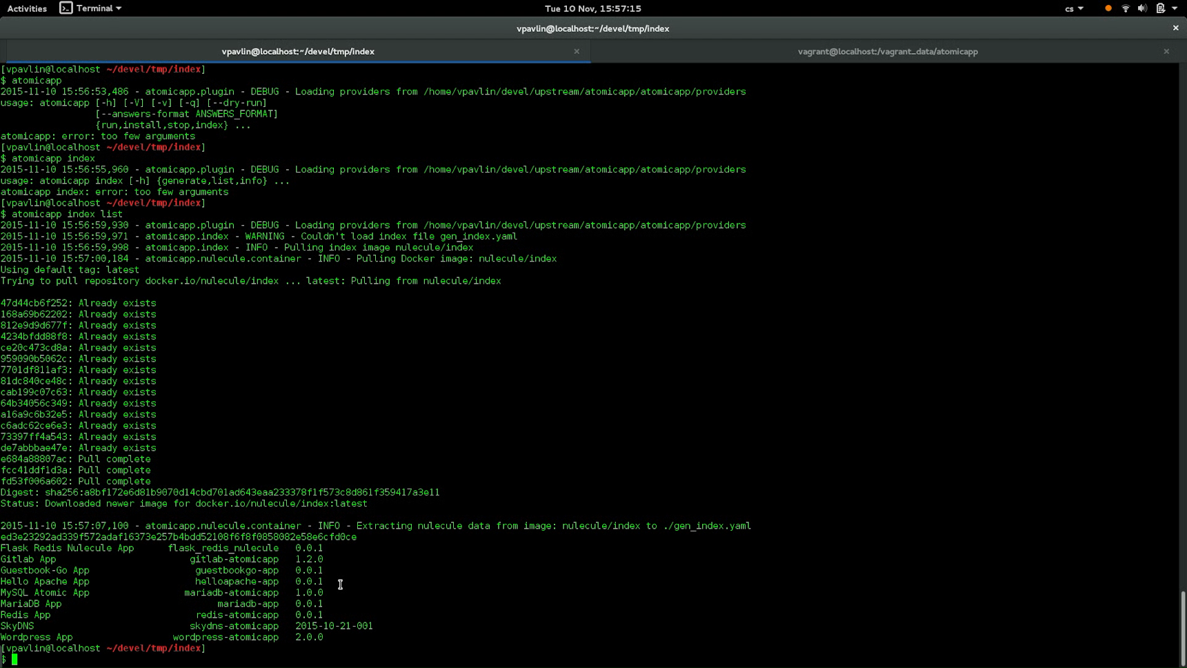 Nulecule Index POC Demo