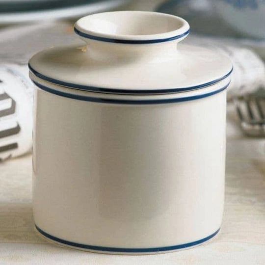 le-bistro-butter-bell-crock-white-with-blue-banding-1