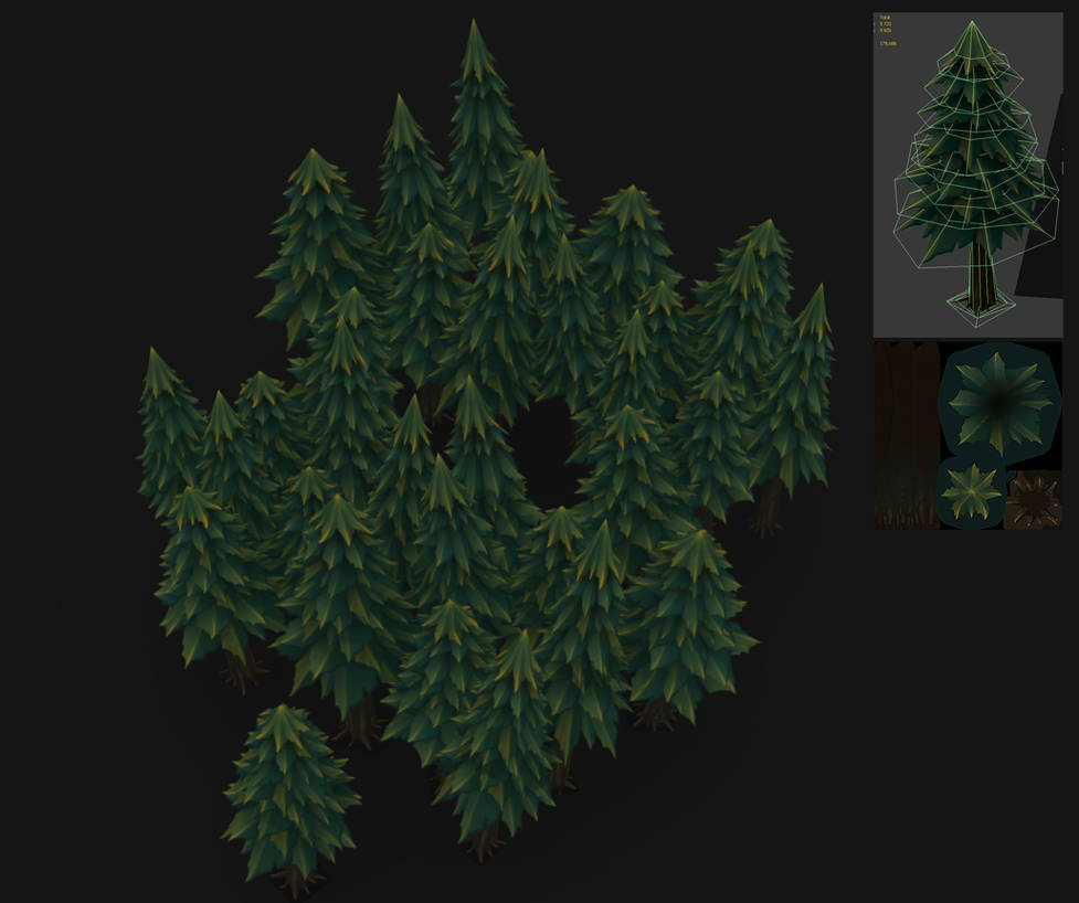 https://www.deviantart.com/traggey/art/Handpainted-low-poly-trees-485361895