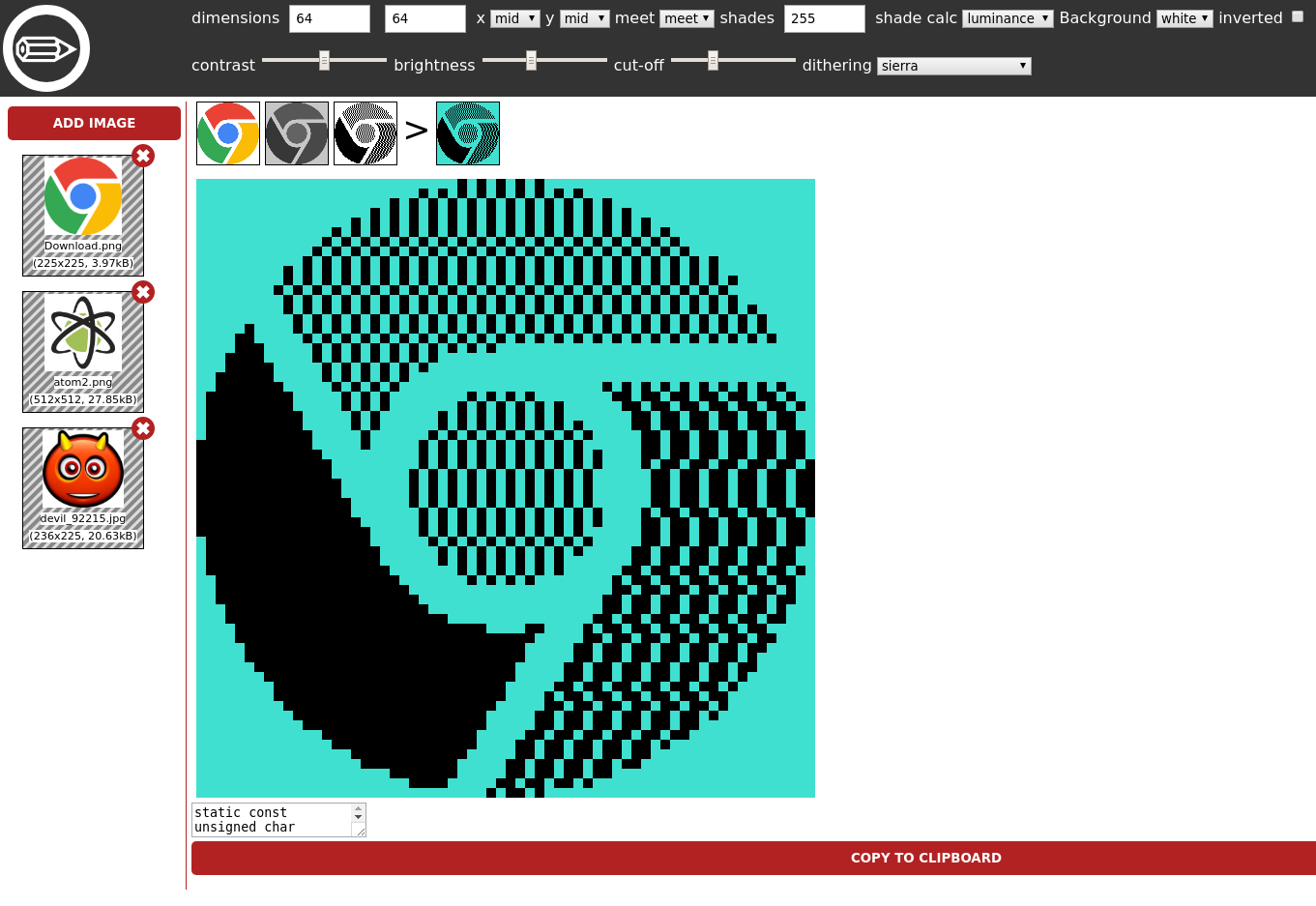 screenshot of gfxbmp image editor