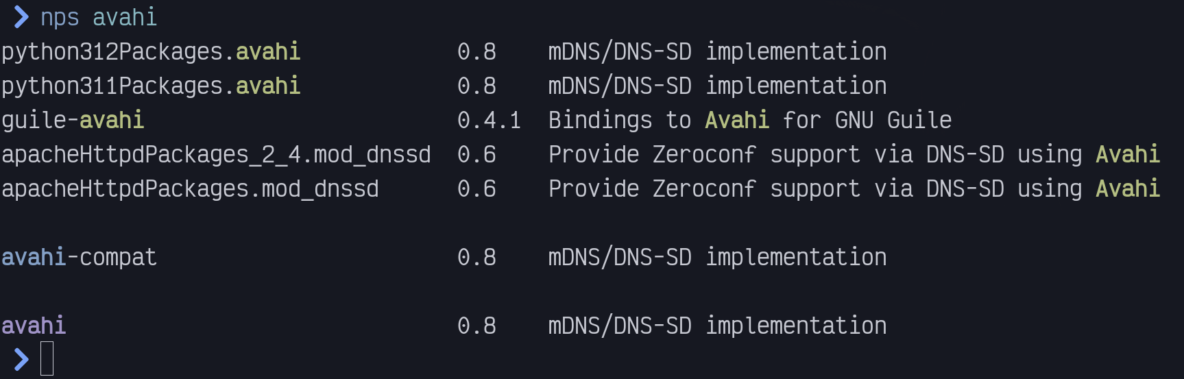 Color output of nps neovim