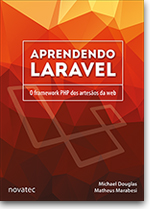 Capa do livro Aprendendo Laravel